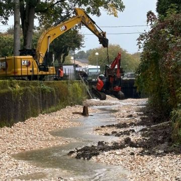 Restauration de la continuité écologique sur le ruisseau de Borne