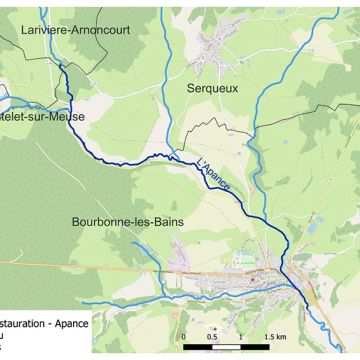 Restauration de l'Apance - de Larivière-Arnoncourt à Bourbonne-les-Bains